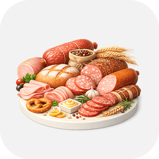 Колбасные изделия и мясные деликатесы